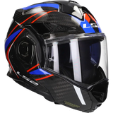 LS2 HELM ADVANT X CARBON FUTURE II FF901 BLAUW / ROOD