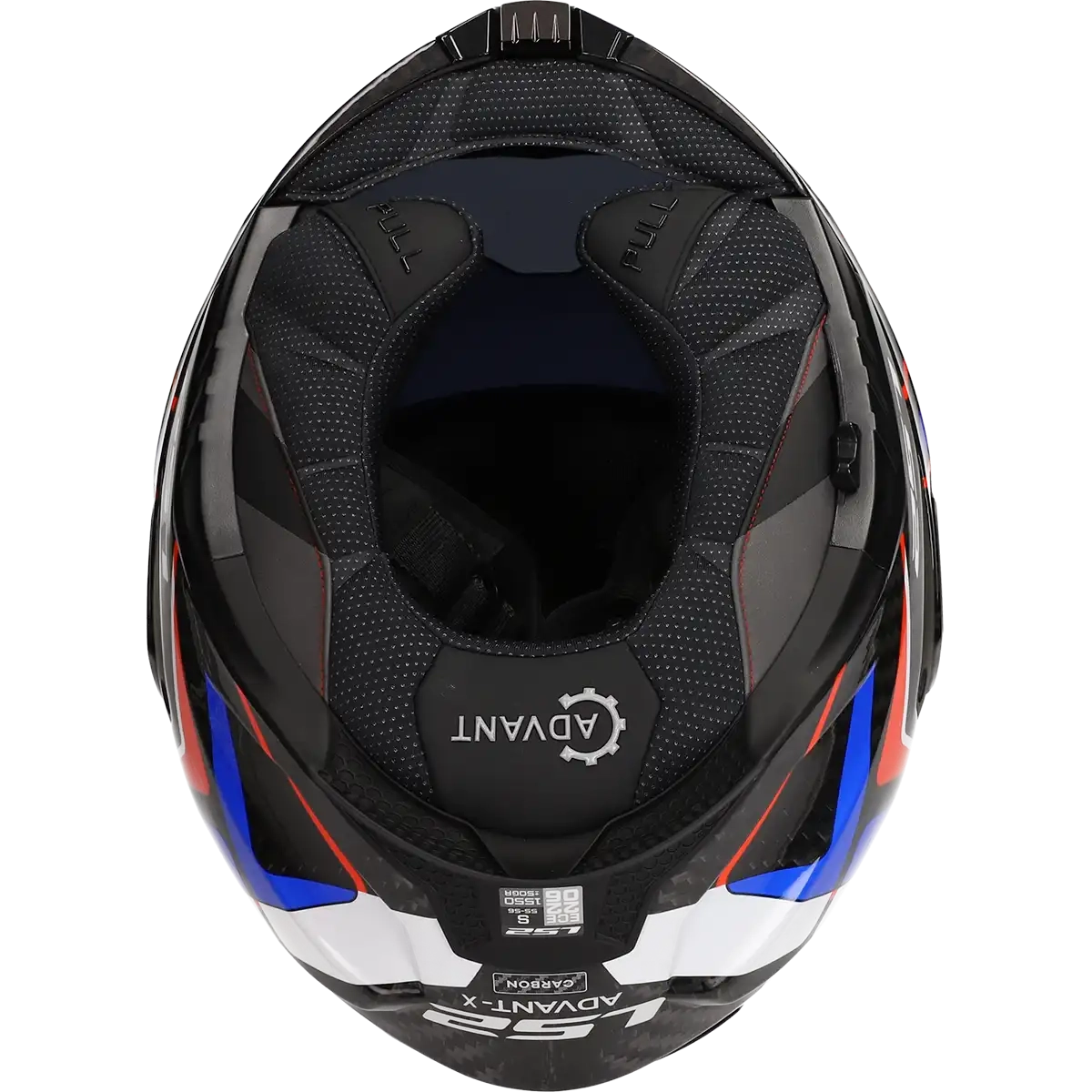 LS2 HELM ADVANT X CARBON FUTURE II FF901 BLAUW / ROOD