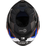 LS2 HELM ADVANT X CARBON FUTURE II FF901 BLAUW / ROOD